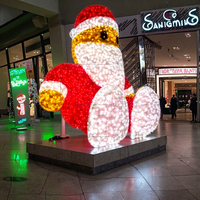 Festliche Dekorationsbeleuchtung mit Weihnachtsmann-Motiv für Weihnachten, Halloween, Neujahr, Partys, Hochzeiten und Heimdekoration, Mehrfarbig, IP65