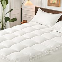 White Plüsch Matratze Topper Anpassen Deep Pocket Down Alternative Soft Support Komfort Bett Matratze Pad