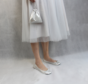 Zapatos planos <span class=keywords><strong>de</strong></span> <span class=keywords><strong>Ballet</strong></span> portátiles antideslizantes ligeros para mujer, <span class=keywords><strong>tela</strong></span> superior y plantilla <span class=keywords><strong>de</strong></span> goma/EVA para uso después <span class=keywords><strong>de</strong></span> la fiesta - Product Image 2