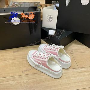 Mules à plateforme en toile noire et blanche pour femmes avec lacets, idéales pour un usage décontracté - Product Image 3