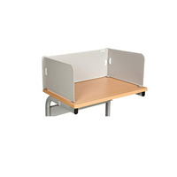 Meubles scolaires modernes, table d'école, bureau de classe, bureau d'élève avec panneau de confidentialité en plastique, séparateur de bureau