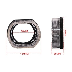 Sanvi Other Auto <b>Light</b> <b>Accessories</b> 3 Inch I8 White O Style Yellow Led Angel Ring Eyes for Led Projector Lens - Product Image 6