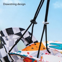 Adjustable Cotton Pet Bucket Hat with Ear Holes for Sun Protection Outdoor Walking Breathable Fisherman Cap Cute Print Beach Hat
