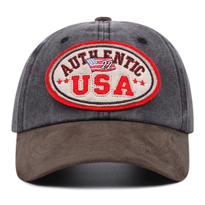 Manufacturer Wholesale of New Vintage USA Waterproof Baseball <b>Caps</b> Street Style Jersey Fabric for Four Seasons - Product Image 5
