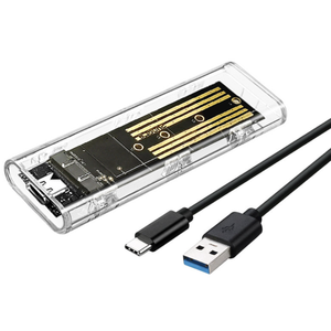 غلاف <span class=keywords><strong>M</strong></span>.<span class=keywords><strong>2</strong></span> SSD الجديد يدعم NVME NGFF SSD SATA معدن صلب USB3.1 جراب محمول خارجي نوع C SSD - Product Image 1