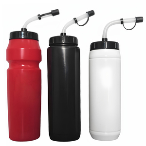 Bouteille <span class=keywords><strong>de</strong></span> vélo personnalisée avec logo, gourde <span class=keywords><strong>de</strong></span> sport portable en plastique grande capacité pour vélo <span class=keywords><strong>de</strong></span> route avec paille - Product Image 2