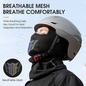 WEST BIKING – Protection contre le <span class=keywords><strong>froid</strong></span> pour l'hiver, polaire chaude et à haute élasticité, <span class=keywords><strong>masque</strong></span> de cyclisme confortable et doux qui évacue l'humidité - Product Image 5