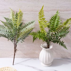 CallaFloral - Planta Artificial de Helecho Verde, PVC, Goma Suave, Decoración para el Hogar y Bodas, Estilo INS, 10 Pulgadas - Product Image 3