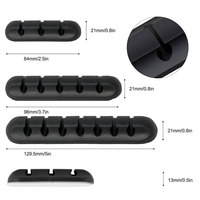 Organiseur de Câbles de Bureau USB en Silicone – Serre-Câbles et Support de Gestion