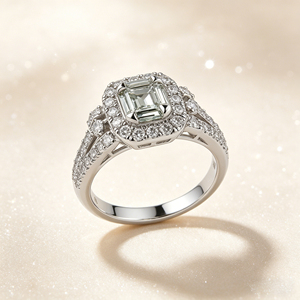Bague de fiançailles unisexe en or massif 10K/14K/18K, diamant de laboratoire de qualité IGI VVS-VS, style classique, pour soirée, tendance, en grappe, personnalisable en argent - Product Image 5