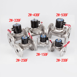 วาล์วโซลินอยด์สแตนเลสแบบมีหน้าแปลน 2W-250-25BF แบบควบคุมโดยตรง สำหรับควบคุมน้ำ แก๊ส น้ำมัน จัดจำหน่ายโดยตรง - Product Image 1