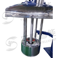 Broyeur à billes haute efficacité avec disperser et boîte de vitesses pour matériaux liquides, capacité 200-300L, moteur et pompe 25KW