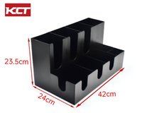 Organisateur de comptoir moderne pour café, support de rangement en plastique pour tasses, couvercles, pailles et accessoires