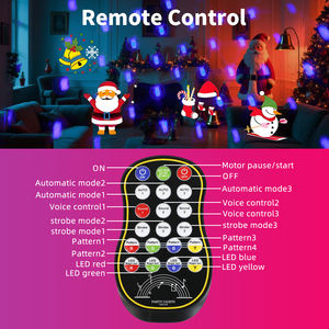 YSH Led Décoration de Noël <span class=keywords><strong>Dj</strong></span> Disco Ball Lampe avec télécommande et contrôle du son Décor de Noël Père Noël Lumières de Noël intérieures/extérieures - Product Image 5