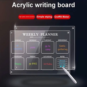 Calendario Magnético Acrílico para Refrigerador y Pizarra Blanca con Impresión UV, Adhesivo de Pared para Horarios de Estudio y Tablero de Mensajes - Product Image 4