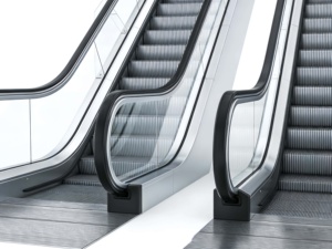 Scale Mobili Contemporanee Surapid per Uso Esterno in Ospedali, Aeroporti, Hotel - Costruzione in Acciaio Zincato/Acciaio Inossidabile/Alluminio - Product Image 4