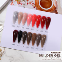 Gel dur pour extension d'ongles vegan non toxique, 120 couleurs, OEM/ODM, avec logo personnalisé, pot en verre pour usage professionnel et DIY