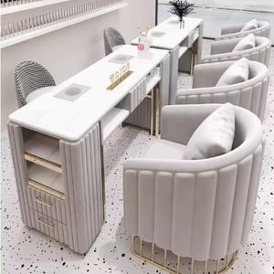 Luxury Modern Fashionable Metal <b>Nail</b> Manicure Table <b>Desk</b> for <b>Nail</b> Salon - Product Image 3
