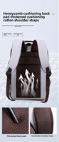 Sac à dos de loisirs multifonctionnel grande capacité, sacoche pour ordinateur 15 pouces, extensible, pour voyage et affaires, en polyester Oxford