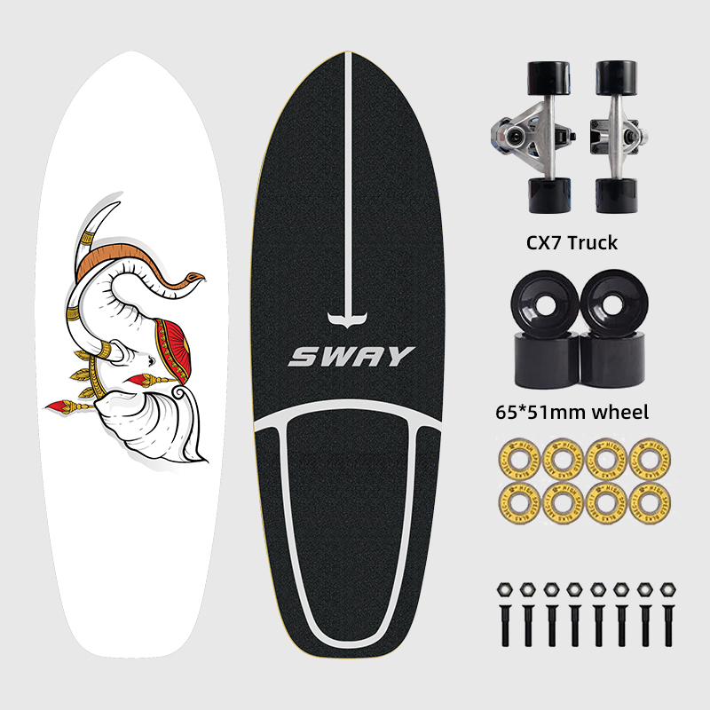 SWAY CX7 в наличии, кленовый Land Swing Cruiser, быстрая доставка за 5 дней, грузовик CX4, доска для серфинга, скейтборд, коньки для серфинга