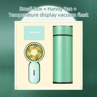 Ensemble Cadeau d'Été pour Entreprises : Mini Ventilateur Publicitaire, Manchon Rafraîchissant et Boîte de Rangement pour Câbles