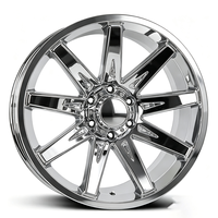 Jantes de voiture tout-terrain forgées 4x4, 17, 18, 20, 22, 24, 26 pouces, jantes 5x139.7, 6x139.7, chrome poli, lèvre profonde, jantes forgées personnalisées