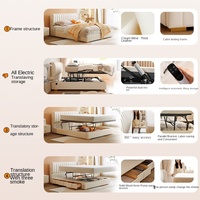 Lit King Size avec un Sens de la Sophistication, Luxe Léger et Simplicité, Lit Double