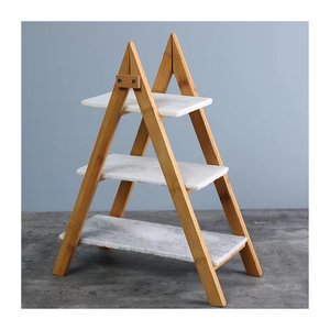 Factory <strong>Dessert</strong> Plates 3 Tiers Marble Cake Stand Cake <strong>Tray</strong> for Housewarming Birthday Party Wedding - Product Image 5