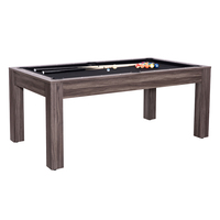 Table de jeu multiple de 7 pieds Table de billard Table de billard Billard avec table à manger