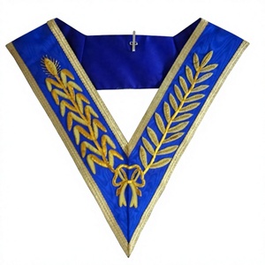 Bullion <b>Wire</b> Craft Grand Rank Full Dress Collar | Hand Embroidered Craft Dress Collars | Watermark <b>Ribbon</b> Collar - Product Image 1