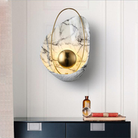 Applique murale moderne minimaliste en résine avec source de lumière LED pour la maison, l'hôtel, la chambre, l'escalier, le couloir, le bureau, la salle de bain