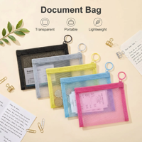 Bolsas de Malla con Cierre para Documentos, Directas de Fábrica, Multicolores, para Almacenamiento de Maquillaje y Artículos de Viaje