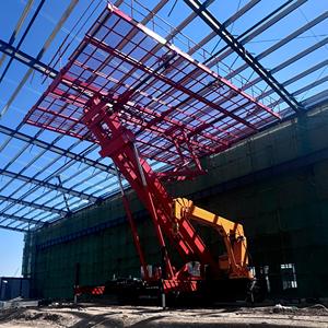 Plataforma elevadora hidráulica sobre orugas multiusos con elevación inversa para obras de construcción - Product Image 5