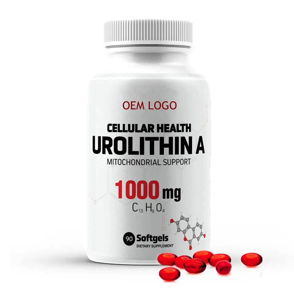 Integratore di invecchiamento sano di qualità Premium OEM Urolithin A capsule Softgels per supporto per la salute cellulare Anti-età