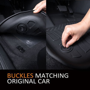 Juego Completo de Alfombrillas de Piso para Automóvil 3D TPE Antideslizantes para GMC Yukon 2021-2025, 7 Asientos, 3 Piezas, Accesorios Interiores - Product Image 5