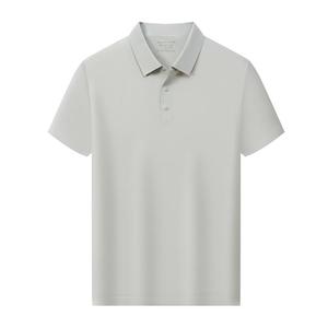 Camiseta Polo de Manga Corta para Hombre, Color Sólido, Nailon, Ropa de Trabajo, Uso Diario - Product Image 4