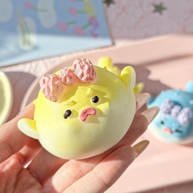 CHENXI Cute Design Creative Angry Pufferfish Taba Squishy Animal Toy Anti Stress Relief Fidget Toy
