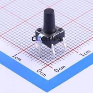 K2-1102DW-M4SW-01 Tactile Switch Through hole Component THT,6x6mm Switch Single Pole Single Throw Round Button 2.5N Through Hole - Product Image 2