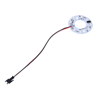Panneau lumineux LED circulaire en aluminium alimenté par 12V OEM, panneau lumineux LED circulaire