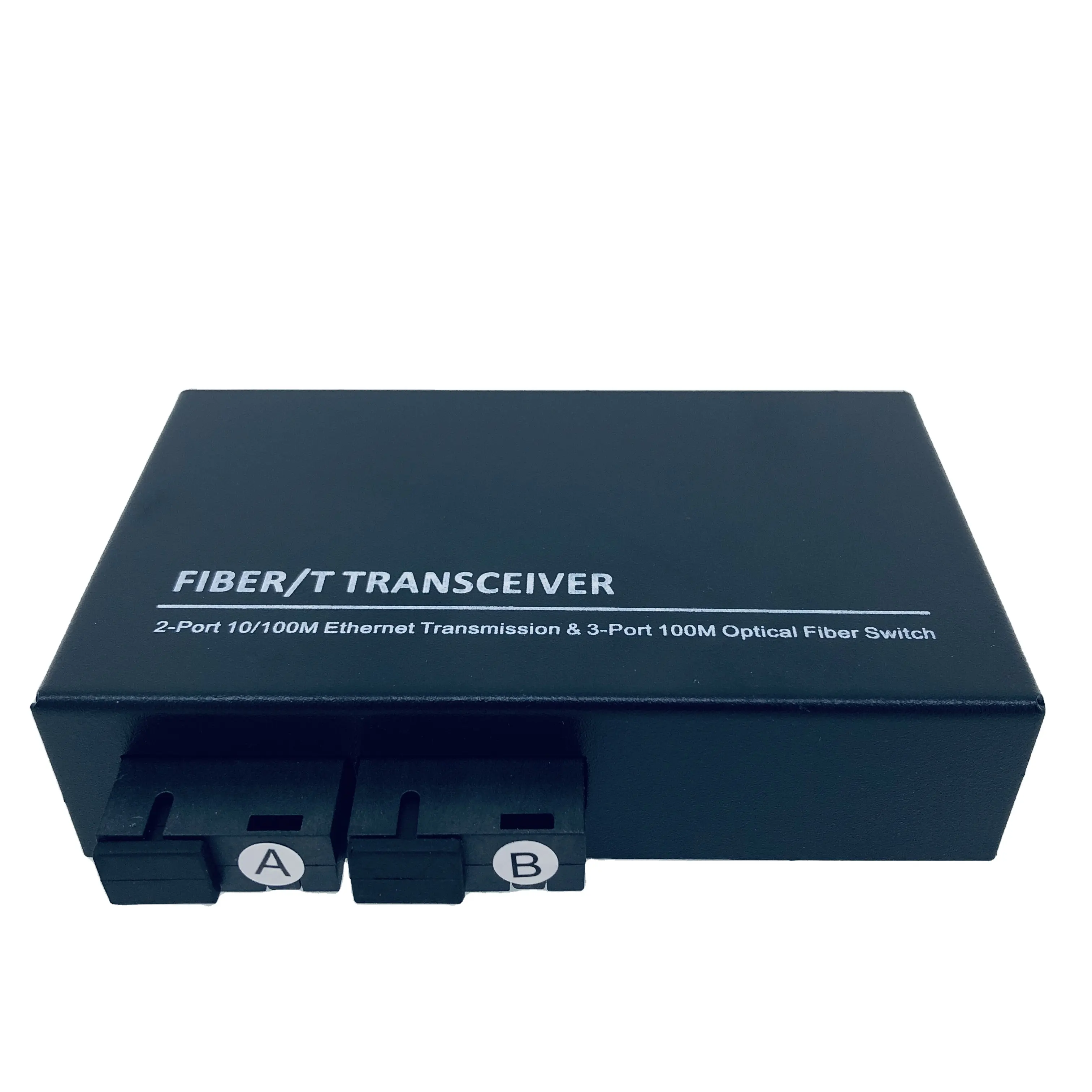 Fiber Media Converter Reverse POE Switch 2FO 2LAN Passive RPOE Ethernet Transceiver With Metal Case 2SC 2RJ45 Port FTTH CATV HD