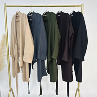 Nouvelles Tenues de Mode Voilées Modestes 2025 pour Adultes, Ensemble Costume Décontracté Dubaï Turc Deux Pièces : Tunique Chemise et Pantalon pour Femme