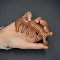 Offre Spéciale en bois nez grattoir cuir chevelu peigne Guasha outil bois cuir chevelu masseur croissance des cheveux peigne pour femmes hommes plus âgés