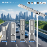 SRESKY Lámparas Solares para Exteriores, Foco LED Solar de 40w 60w 80w 100w, Lámpara Solar IP65 Impermeable, Farola Solar