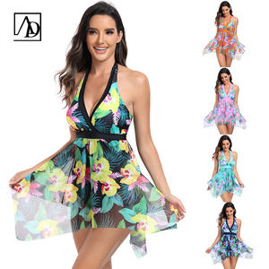 Aide Fabrikhersteller Damen Bikini <span class=keywords><strong>XXXX</strong></span> Übergröße Bademode Damen Badeanzug Blumenmuster Bademode Strandkleidung - Product Image 3