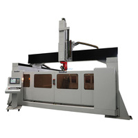 Gran oferta china, máquina de grabado de enrutador CNC de 5 ejes para molde de escultura de espuma de piedra de madera con función RTCP