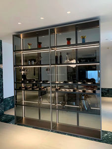 <span class=keywords><strong>Armoire</strong></span> à boissons alcoolisées au design moderne avec lumières LED et portes en verre <span class=keywords><strong>Armoire</strong></span> à vin pour restaurant à usage domestique - Product Image 4