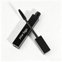 Mascara noir en tube carré, sans étiquette, résistant à l'eau, à la transpiration et aux taches, durable, allonge les cils, maquillage des yeux