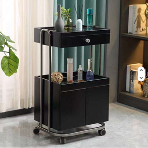 Carrito de Belleza con Ruedas Multifuncional con Marco Dorado y Doble Almacenamiento para Salón de Belleza de Alta Gama, Nuevo Modelo 2026 - Product Image 2