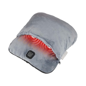 Chauffe-pieds électrique en polaire flanelle ultra douce, coussin chauffant à chauffe rapide, fonction de massage par vibration, 3 réglages, semelle antidérapante durable pour - Product Image 1