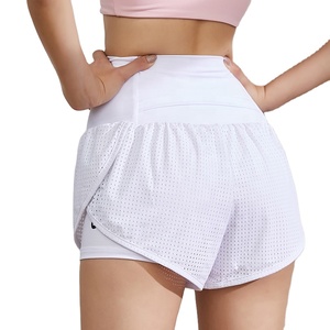 OEM Wholesale <b>Gym</b> Wear Jogging <b>Shorts</b> 2 in 1 <b>Gym</b> Running <b>Shorts</b> for Women Quick Dry Workout Fitness Yoga <b>Shorts</b> - Product Image 3